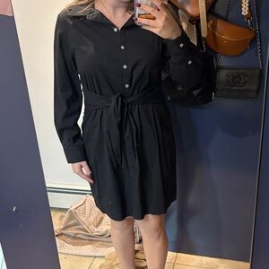 Elegant Black Shirt Dress